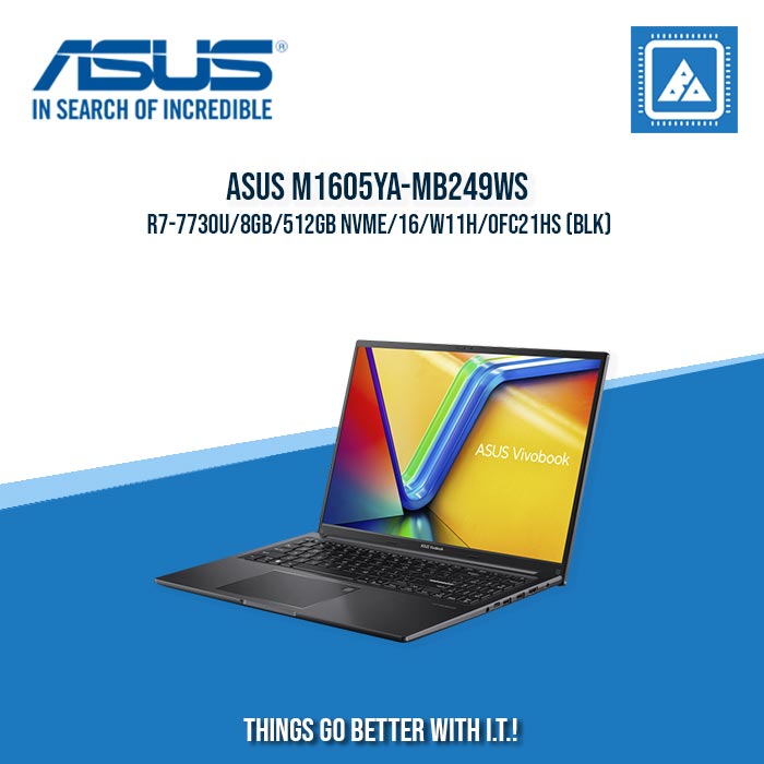 ASUS M1605YA-MB249WS R7-7730U/8GB/512GB NVME | BEST FOR STUDENTS AND FREELANCERS ASUS M1605YA-MB249WS R7-7730U/8GB/512GB NVME | BEST FOR STUDENTS AND FREELANCERS